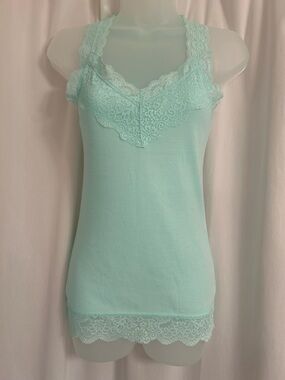Mossimo Supply Co. Mint Lace Camisole